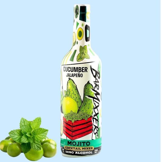 BerMixxers Cucumber Jalapeño Mojito Beverage Mixer - 25oz -13 Servings