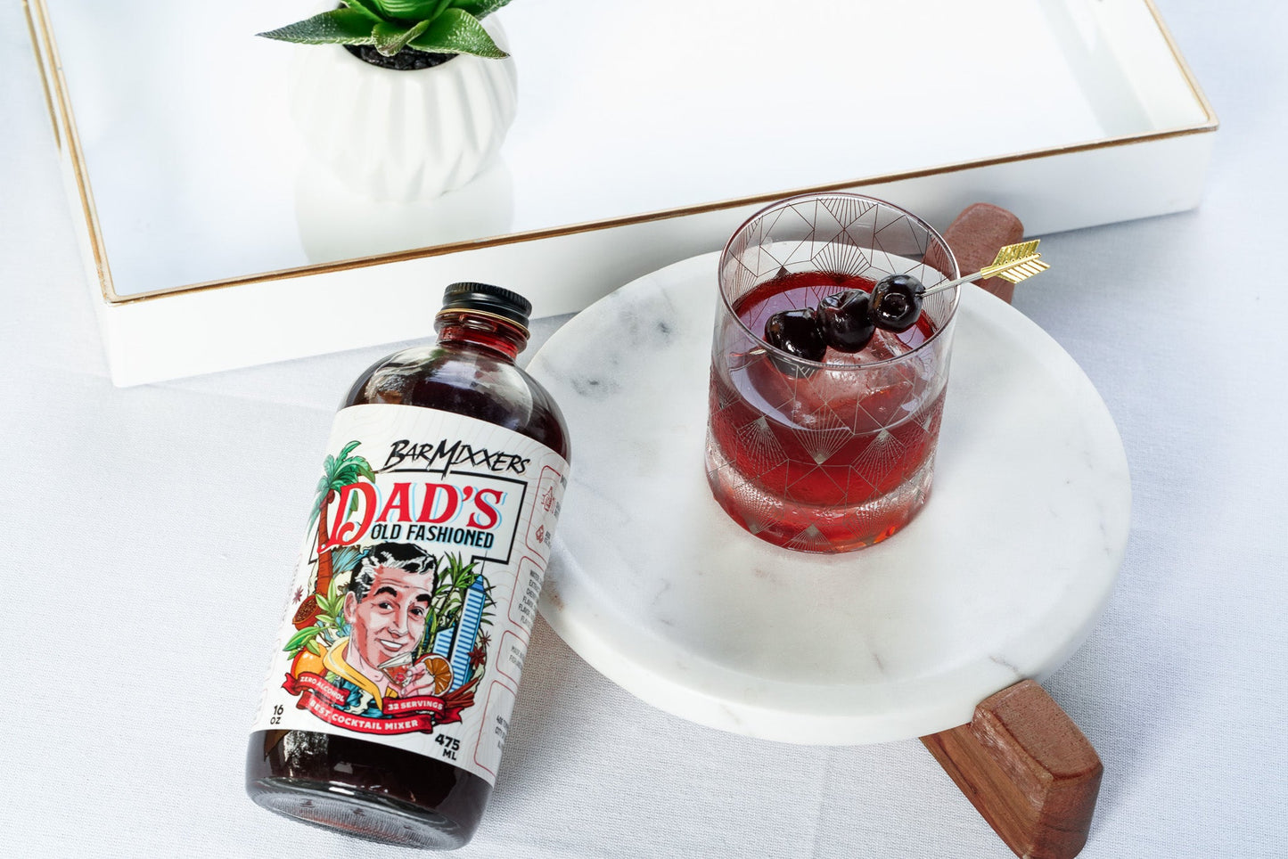 BarMixxers Dads Old Fashioned Beverage Mixer - 32 Servings - 16oz